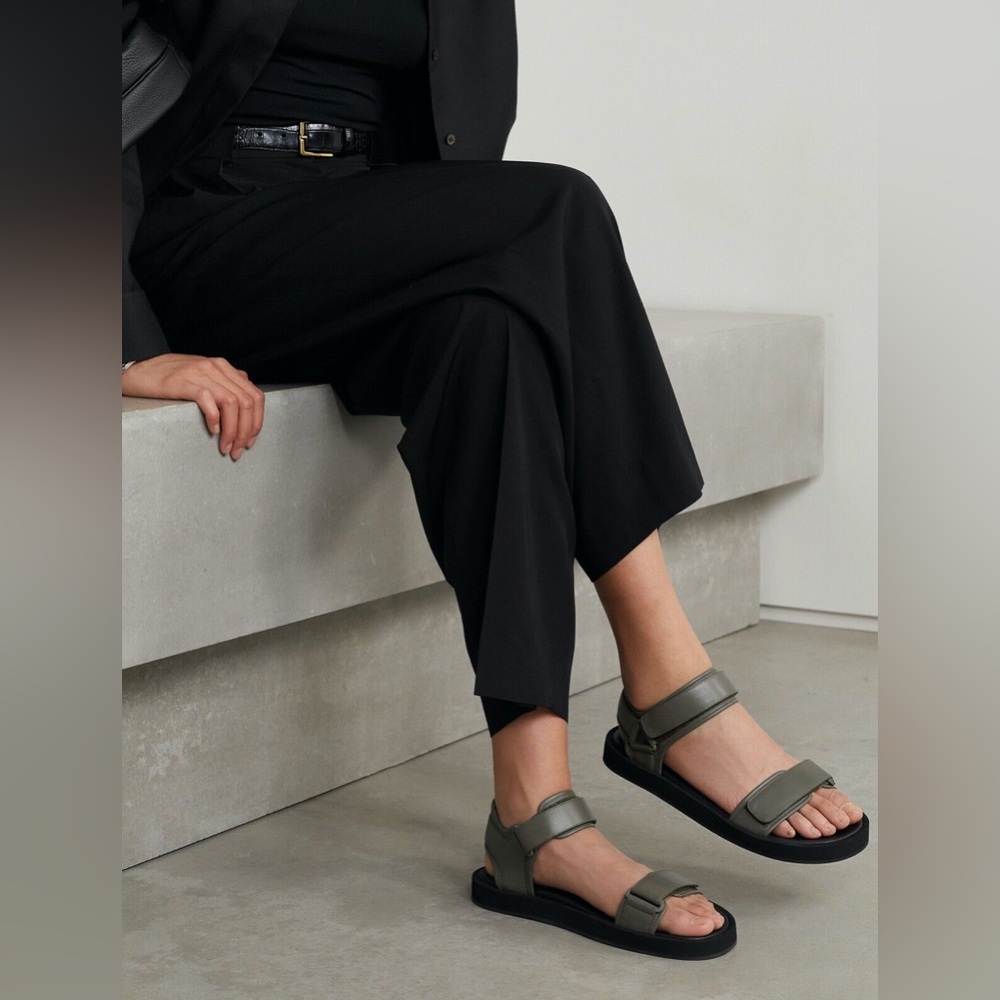 THE ROW
Hook and Loop leather sandals
